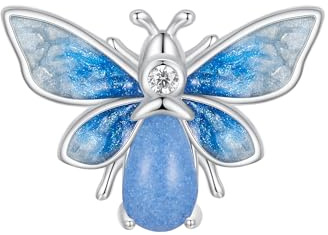 Qings Charmes de Abeille pour Bracelets et Colliers en Argent 925 Lumineux Charms Animaux Bourdon pour Femmes Filles