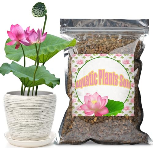 GOTVUGE Aquatic Soil for Pond Plants 5000g, Pond Clay Aquarium Soil Suitable for Small Ponds Water Plants like Lotus, Water Lily, Safe for Fish and Aquatic Life
