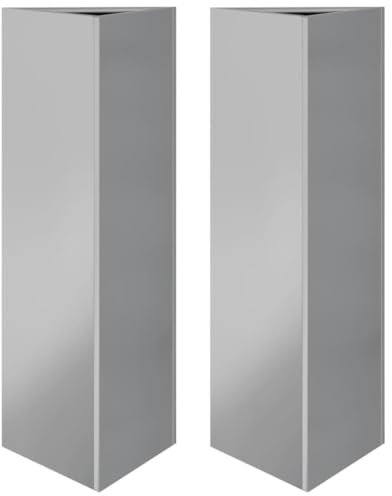 vidaXL Pflanzkübel 2 STK., Blumenkübel mit Boden, Pflanzkasten Pflanztopf für Garten Balkon Terrasse, Blumentopf Pflanzgefäß Blumenkasten, Dreieckig Verzinkter Stahl