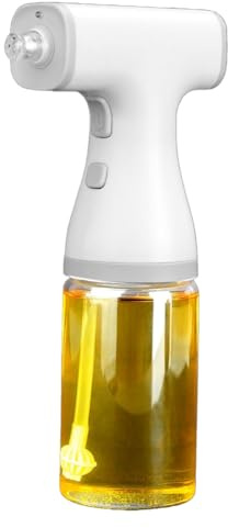 Vocdikficy Spruzzatore Elettrico per Olio D'Oliva per Cucinare, Erogatore di Olio D'Oliva con Portata di Nebulizzazione Regolabile da 8,5 Oz/250 Ml, con Luce LED