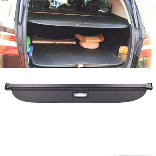 LAFENI Auto Laderaumabdeckung für Mercedes Benz ML500 2013-2017, Kofferraumabdeckung Versenkbare Einziehbarer Rollo Privatsphäre Schutz Abdeckung Zubehör