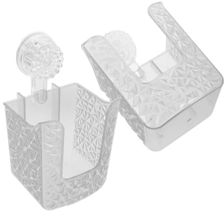 SOIMISS 2pezzi Scatola Portafazzoletti Di Carta Ventosa Senza Trapano Distributore Di Fazzoletti Per Bagno Contenitore Per Fazzoletti Da Parete Scatola Di Stoccaggio Per Salviette