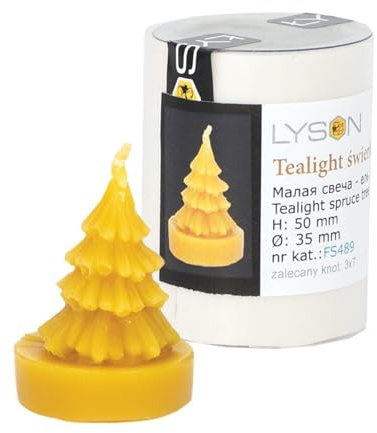 LYSON Kerzengießform Silikonform Fichte Höhe 7 cm Silikon Kerzenform für Sojawachs Bienenwachs Gips Seifer Aromatherapie Kerzenherstellung Bienenwachskerzen Geschenkidee