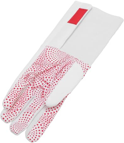 Drfeify Fechthandschuh, Leder-Trainingshandschuh für die Linke Hand mit Anti-Rutsch-Griff für Säbelfolie und Degen (L)