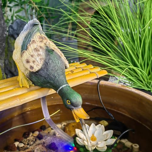 Cracheurs d'étang, Fontaine Canard Décorative pour Jardin, Jet d'Eau