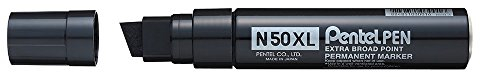 Pentel N50XL marcatore permanente XL punta scalpello gigante nero
