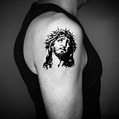 Jesus Temporary Fake Tattoo Sticker (Set of 2)