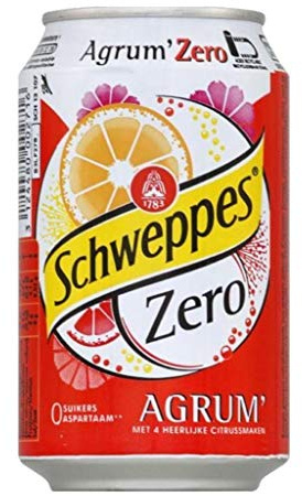 Schweppes Agrum Zero 33cl (lot de 3 packs de 24 soit 72 canettes)