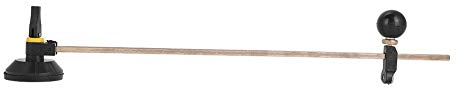 Smandy Glasschneider, 6 Radkompasse Kreisschneider mit Holzgriff und Saugnapfkreis, 4–10 mm stark, Ø 30–100 cm (80cm)