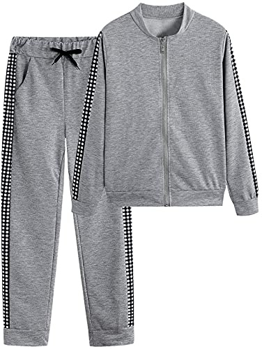 amropi Femme Survêtement Ensembles Imprimées Léopard Tenues Pull à Capuche et Jogging Pantalons Ensemble de Sport
