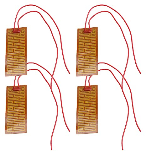 BQLZR Plaque de Chauffage à Film Mince PI 12V 10W Adhésive en Plastique Lot de 4