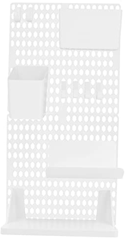 ULTECHNOVO Étagère de rangement murale perforée idéale pour le bureau et la maison, design léger et résistant
