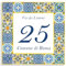 Stileitaliano numero civico personalizzato piastrella ceramica decorazione limoni costiera Amalfi (Stile C)