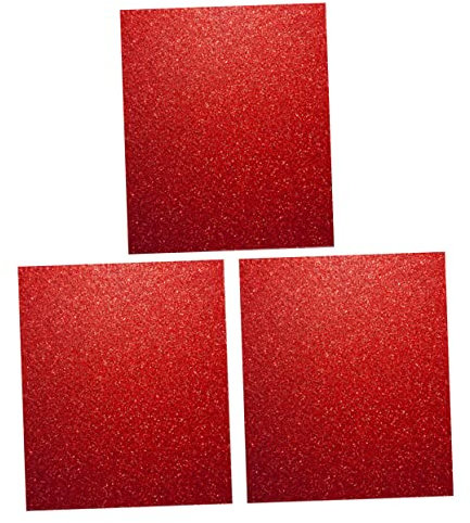 Operitacx 3stücke Wärmeübertragungsfolie Für T-shirts Diy-transferfolie Wärmeübertragungsvinylplatten Glitzer Folie Blatt Und Waschbar Zum Selbstgestalten Von Logos Geeignet Für Filz