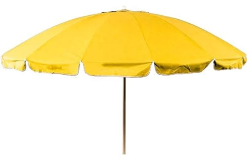 Ombrellone cm 240 antivento da spiaggia Grande con snodo per piscina giardino terrazzo balcone RESISTENTE CON 16 STECCHE