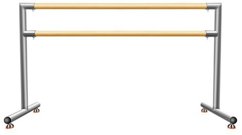 Ballettstange Freistehend Strapazierfähig Ballettstange für Zuhause Tanzstange für Ballet Rutschfest Ballet Bar Eisen und Holz Stretch Barre für Kinder,Balletstange Mobil (120*60*105cm)