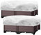 LINSOCLE Cappuccio Protezione Piante Inverno, 2 Pezzi Telo Antigelo per Piante, Copri Piante Inverno Esterno, Velo da Sposa per Piante 150 x 45 x 40 cm