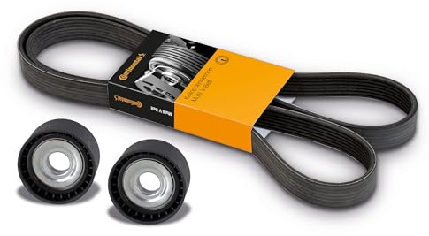 BESTPRICE ATP Keilrippenriemen + 2x Umlenk- / Führungsrolle | Kompatibel mit: CHRYSLER 300C, 300C Touring, JEEP COMMANDER, GRAND CHEROKEE III, MERCEDES-BENZ C-CLASS, C-CLASS