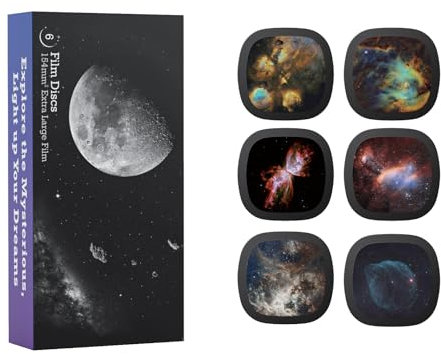 Realistic Discs - Discs for Ainael Meteor and Galaxy Projector, 5k Ultra HD Slide for Home Planetarium, 6 Discs Set Without Projector (Nebula 6)