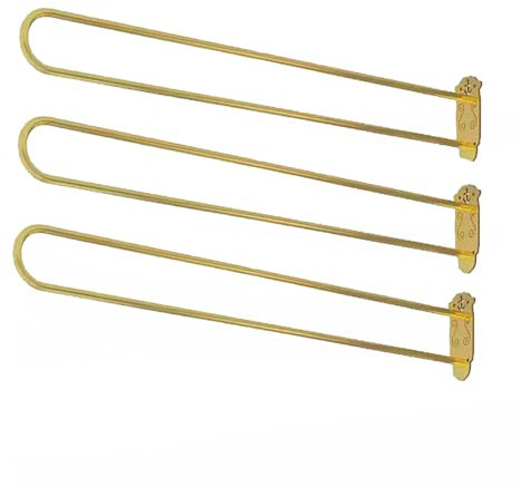YLLFFLL 2m 2.3m Long U-Shape Support Rod with White Partition Privacy Screen Curtain, Commercial Home Wall Mounted Room Divider Screen Set, Room Separators Divider Wall(3 pcs Gold pole,L 230cm/7.5ft)