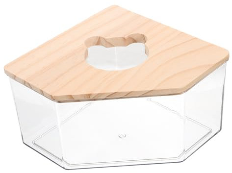 BESPORTBLE Acrylbehälter Für Hamsterbad Sandbadewanne Mit Transparentem Design Für Hamster Rennmäuse Und Chinchillas Zum Baden Und Spielen