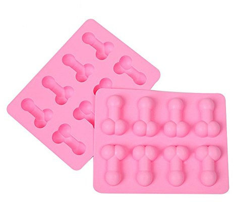 Générique Moule en Silicone de Forme Drôle Bac à Glaçons, Cadeau Rigolo, 3D Carré Moule à Gelée Au Chocolat Moules, Idee Noel, Fantaisie Moules de Cuisson d'outils pour Anniversaire de Fête