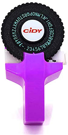 YIWEOG Mini Portable Manual Label Maker DIY 3D-Prägung Etikettenschreiber Drucker Schreibmaschine mit Kunststoff PVC 9mm Etikettenbänder Beschriftungsmaschine