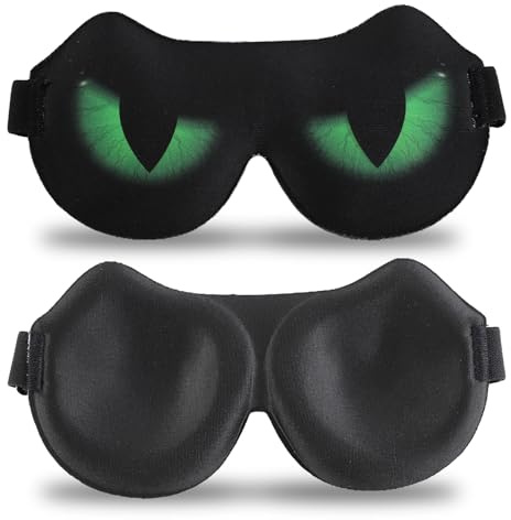 Yemiany Mascherina per Dormire Bambini, 3D Benda per Dormire, Maschera Occhi per Dormire, Occhi