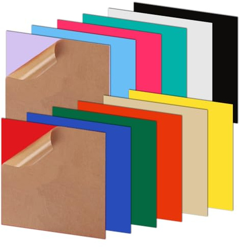 12 Artikel Acrylplatten,30.5x30.5cm, Gussplatten Farbig Laserschneideplatten, durchscheinende gegossene Acrylplatte, Kunststoffplatten für Glas, DIY, Malerei (12)