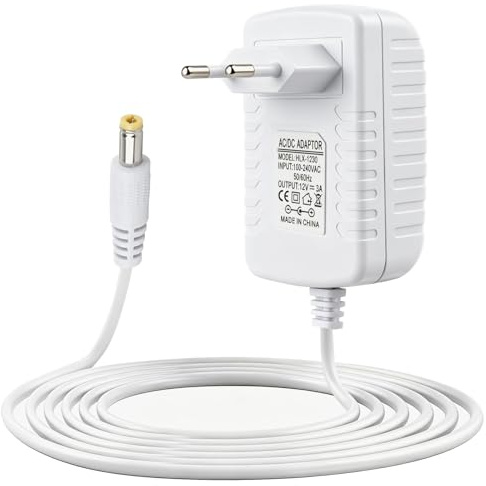 Snugloo 12V 3A Netzteil Ladegerät für AVM Fritz!Box Router 7590 AX, 7530 | für 7490, 7510, 7430, 7390, 7690, 7540, 6690, 6660, 6670, 6490 und Telekom Speedport Smart Router, Stecker 5,5x2,5 mm, 1.5m