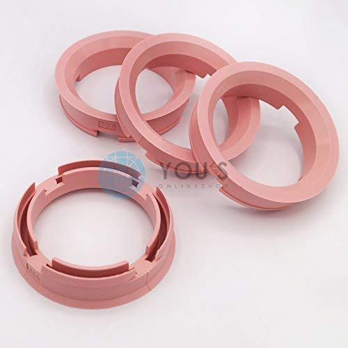 4 x ZENTRIERRINGE DISTANZRING für ALUFELGEN Z19D 72,6-57,1 mm Brock, Keskin, Tuning, Motec, Oxigin, RC, Tomason, Wheelworld, Advanti