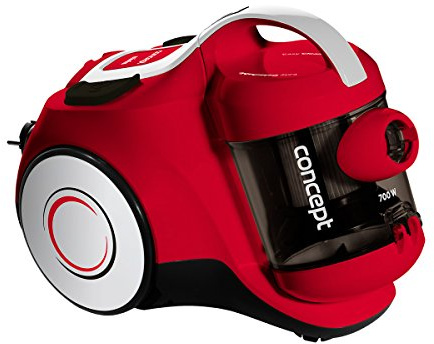 CONCEPT Hausgeräte VP5075 Cyklon-dammsugare Minis, kompakta dimensioner, effekt 700 W, behållarvolym 1,5 liter, bullernivå 75 dB, enkel drift, för små hushåll