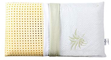 EVERGREENWEB Cuscino Letto 40x70 Alto 18 cm Modello Saponetta 100% Memory Foam, Doppia Fodera Aloe Vera e Cotone Sfoderabile Guanciale Rilassante per dolori Cervicali