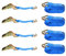 Trintion 4pc Ratchet Straps - 25MM, 5M, 800KG Heavy Duty Load Securing Straps With J Hooks for Trailer, Motorcycle, SUP, Kayak, Luggage, Cargo Transportation