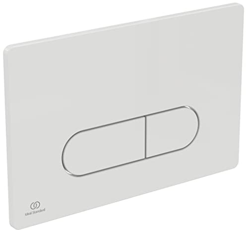 Ideal Standard R0116AC OLEAS™ P1 Plaque de Commande WC Pneumatique Double Flux Chrome Déclenchement Chasse d'Eau pour WC Suspendu