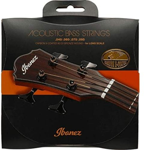 Ibanez IABS4XC Ibanez cuerdas para bajo acústico - Carbon - 40/95 - Negro