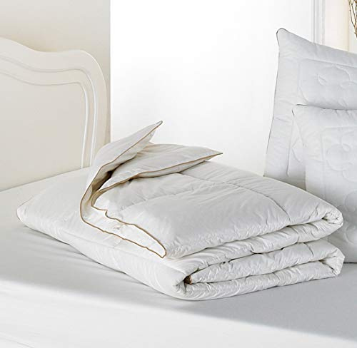 Diana Cowpe SUPER KING SIZE 5 TOG DUVET Super King Size PURE NEW WOOL DUVET 100% Cotton Cover LIGHTWEIGHT DUVET Naturally Thermo-Regulating Summer Duvet (230 x 220cm)