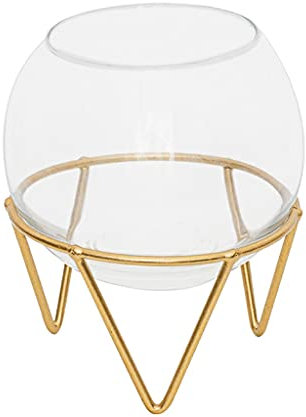 HEXEH Kerzenhalterhalter Kreative Glas Kerzenhalter Dekoration Home Kerzenhalter Romantische Tischstützen Aroma Kerzenhalter Desktop Lagerung Pflanzung Kandelaber (Size : Small)