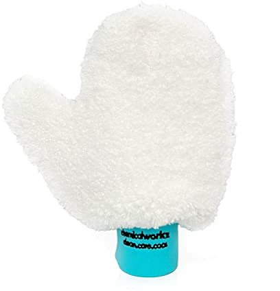 Chemicalworkz Mikrofaser Autowaschhandschuh - extrem saugstark - Waschhandschuh Auto mit Daumen. Mikrofaser Handschuh, Wash Mitt, Auto Handschuh | Bundfarbe: türkis
