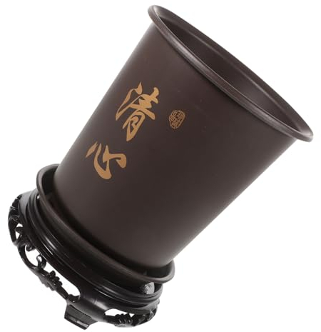 Milisten 1Satz Runder Orchideen-blumentopf aus Leichtem Abs mit Basis Pflanztöpfe für Blumen und Pflanzen im Innenbereich für Büro und Balkon