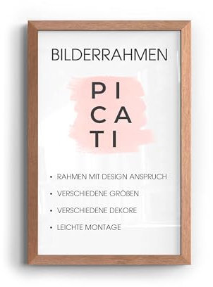 Picati Bilderrahmen KLASSIKO, Kupfer DIN Größe A1 (84x59,4 cm), Wandbilderrahmen für Poster, Bilder & Gemälde