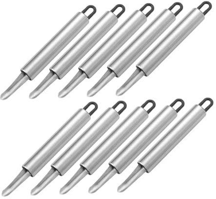 LABRIMP 10pcs Multipurpose Fruit Pitter Apple Core Remover Cherry Pitter Corer Jujube Seeder