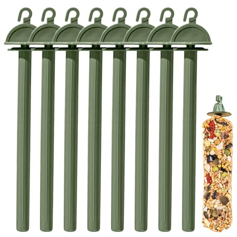 CGACCSD Lot de 8 cintres pour oiseaux - Support de cage pour oiseaux d'animaux de compagnie - 8 perches à mâcher - Exercice de mastication Stick d'entraînement pour perroquets pour petite taille,