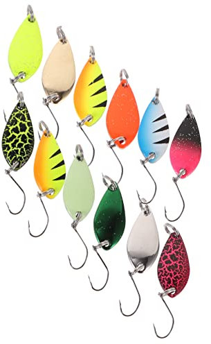 HEMOTON Cucharillas Pesca Pequeñas Accesorio De Pesca Señuelo Falso Cebos para Peces Reservas Estanques Arroyos para