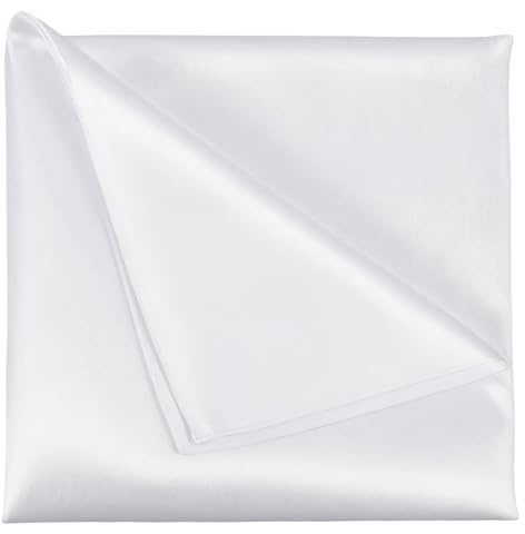 3 Stück Einstecktuch Weiss 30x30 cm Herren Einstecktuch In Einfarbig Uni Polyester Servietten Pochette Stecktuch Reißfest Tischservietten Hochwertige Waschbar für Hochzeiten Bankette Partys Größe