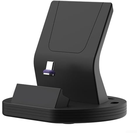 ZAMETTER Induktive Ladestation USB C 240W Wireless Charger Ständer für USB C Telefone Kompatibel mit Geräten ABS Compact Schreibtisch Nachttisch Ladestation (Schwarz)