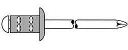 GESIPA Blindniete PolyGrip 50 Stück (Alu/Nirosta 4x17, Nietschaft-ø 4 mm, Scherkraft 1060 N, Zugkraft 1680 N, Flachrundkopf) 1432059