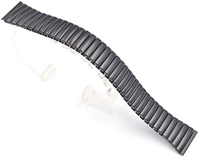 TalkJoy UNIVERSAL Uhrenarmband Armbanduhr Expansion Stretch Armband Metallzugarmband (schwarz)