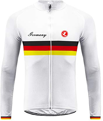 UGLY FROG Deutschland Radtrikot Frühling Herren Langarm Fahrradtrikot Gemütlich Fahrradbekleidung Cube
