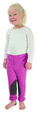 HY Fleece Tots - Pantaloni da equitazione per bambini - rosa - S